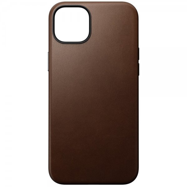 Nomad iPhone 15 Plus Kuori Modern Leather Case Ruskea