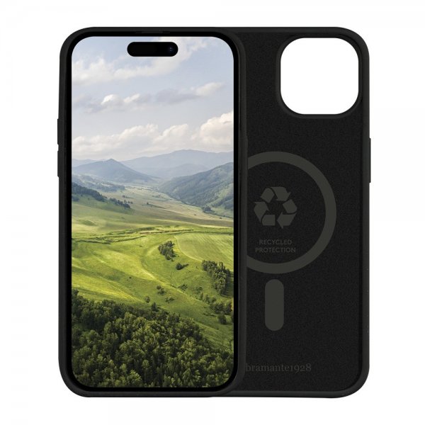 dbramante1928 iPhone 15 Plus -kuori Monaco MagSafe Night Black