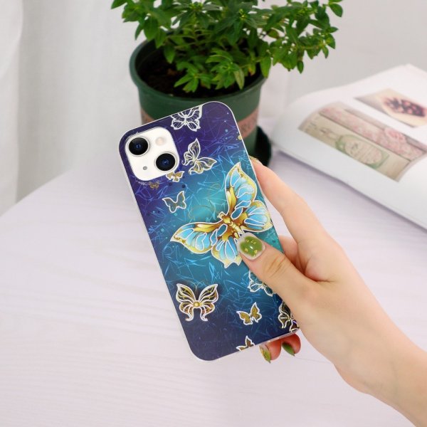 iPhone 15 Plus Suojakuori Kuvio Kimalleperhoset