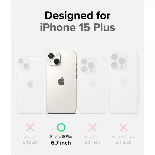 Ringke iPhone 15 Plus Suojakuori Onyx Tummanvihreä