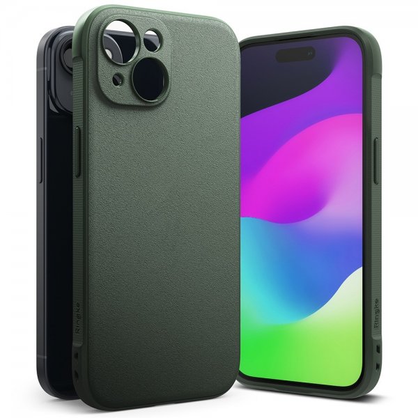 Ringke iPhone 15 Plus Suojakuori Onyx Tummanvihreä