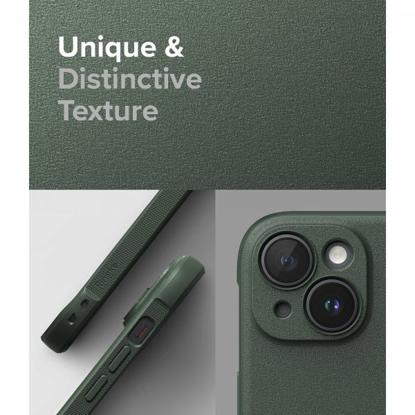Ringke iPhone 15 Plus Suojakuori Onyx Tummanvihreä