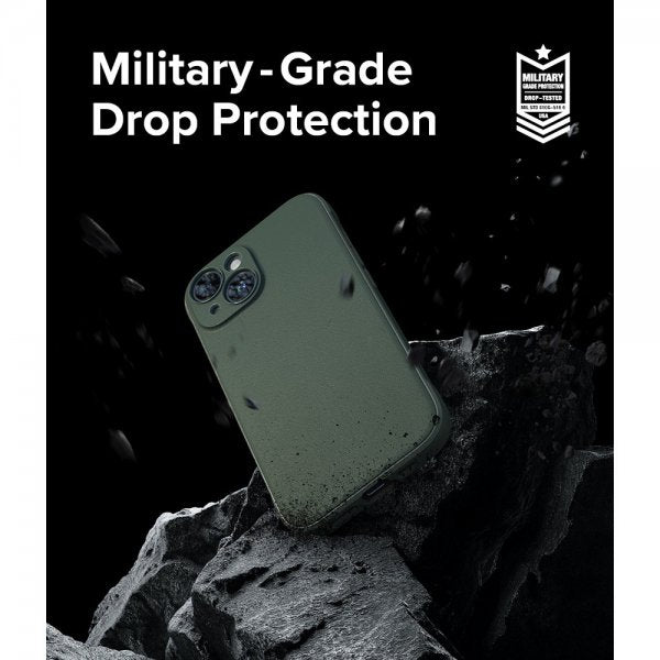 Ringke iPhone 15 Plus Suojakuori Onyx Tummanvihreä