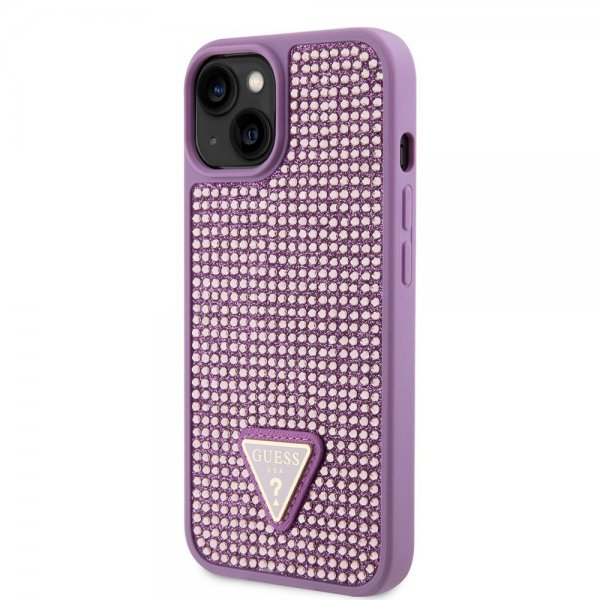 Guess iPhone 15 Plus Suojakuori Rhinestone Lila