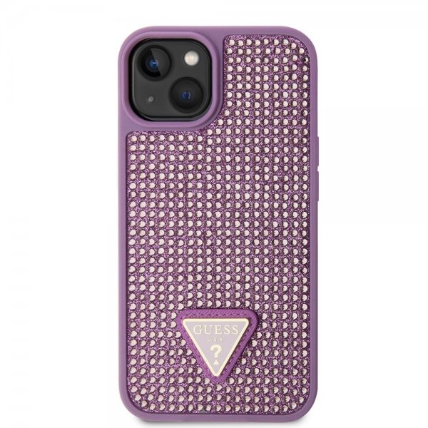 Guess iPhone 15 Plus Suojakuori Rhinestone Lila