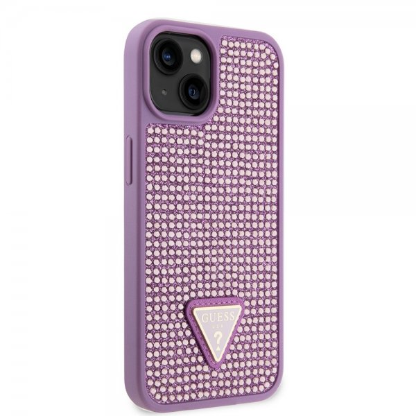 Guess iPhone 15 Plus Suojakuori Rhinestone Lila