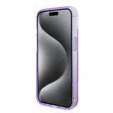 Guess iPhone 15 Plus Suojakuori Sormusteline Glitter MagSafe Violetti