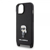 Karl Lagerfeld iPhone 15 Plus -suojakuori, Saffiano Crossbody, musta