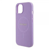 Guess iPhone 15 Plus Suojakuori Saffiano MagSafe Violetti