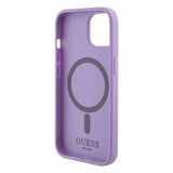 Guess iPhone 15 Plus Suojakuori Saffiano MagSafe Violetti