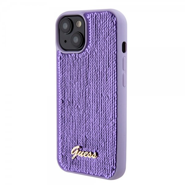 Guess iPhone 15 Plus Suojakuori Sequin Lila
