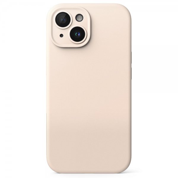 Ringke iPhone 15 Plus Suojakuori Silicone Magnetic Pink Sand