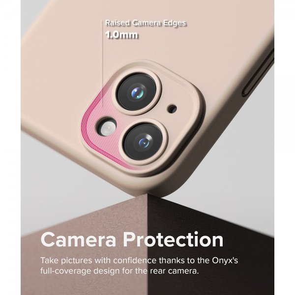 Ringke iPhone 15 Plus Suojakuori Silicone Magnetic Pink Sand