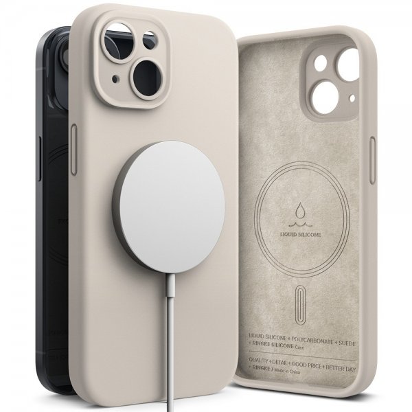 Ringke iPhone 15 Plus Suojakuori silikoninen magneettikivi