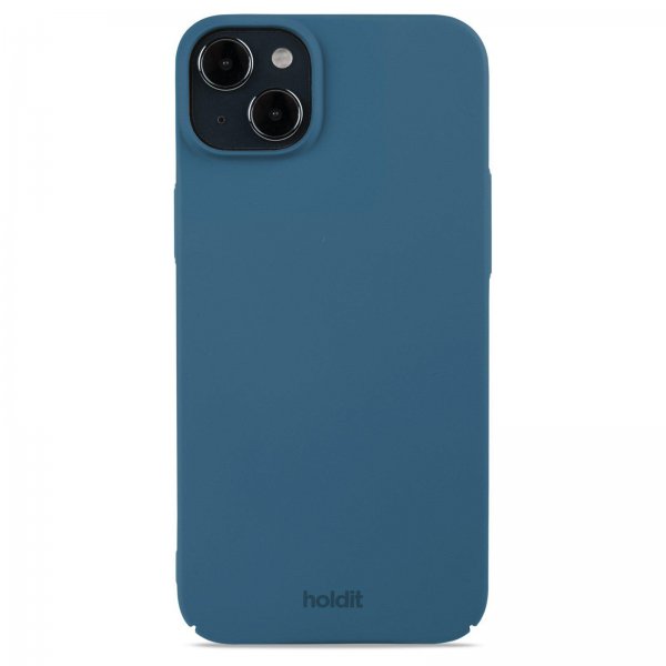 Holdit iPhone 15 Plus Suojakuori Slim Case Denim Blue