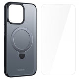 Baseus iPhone 15 Plus -suojakuori Smart Ring Series MagSafe, musta