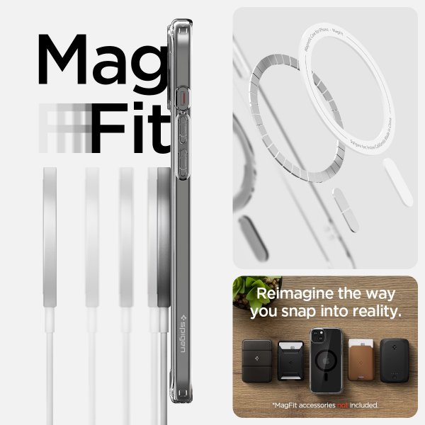 Spigen iPhone 15 Plus Suojakuori Ultra Hybrid MagFit Musta