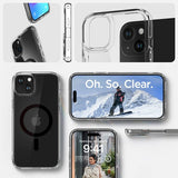 Spigen iPhone 15 Plus Suojakuori Ultra Hybrid MagFit Musta