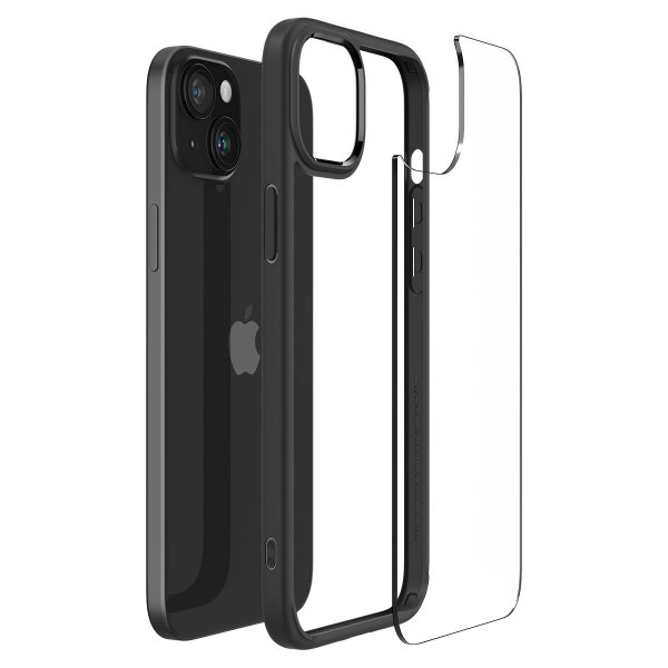 Spigen iPhone 15 Plus Suojakuori Ultra Hybrid Mattamusta