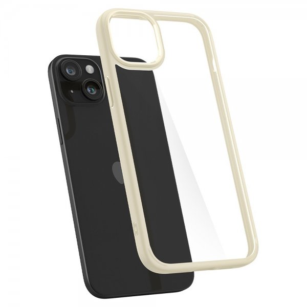 Spigen iPhone 15 Plus -kuori Ultra Hybrid Mute Beige