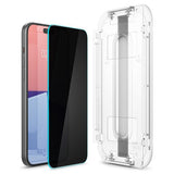 Spigen iPhone 15 Plus -näytönsuoja GLAS.tR EZ Fit Privacy 2-pakkaus