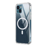 Rvelon iPhone 15 Plus -suojakuori TPU MagSafe Läpinäkyvä