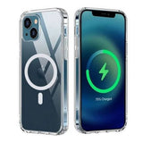 Rvelon iPhone 15 Plus -suojakuori TPU MagSafe Läpinäkyvä