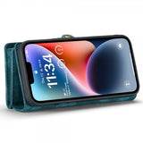 CaseMe iPhone 15 Pro -kotelo 008 Series, irrotettava kuori, petrolinsininen