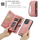 CaseMe iPhone 15 Pro Kotelo 008 Series Irrotettava Kuori Ruusunpunainen