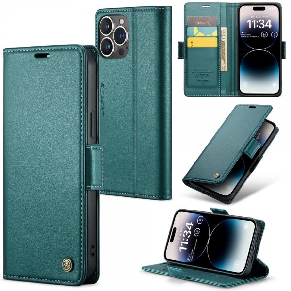CaseMe iPhone 15 Pro -suojakuori 023 Series Vihreä