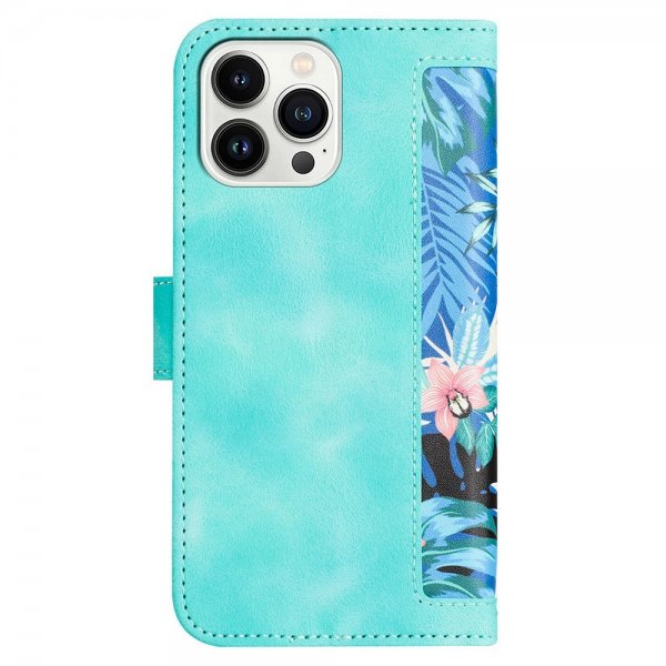 iPhone 15 Pro Kotelo Kukallinen Kuvio Vihreä