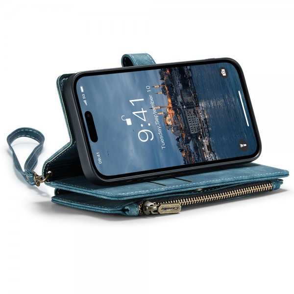CaseMe iPhone 15 Pro Kotelo C30-sarja Petrol