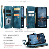 CaseMe iPhone 15 Pro Kotelo C30-sarja Petrol
