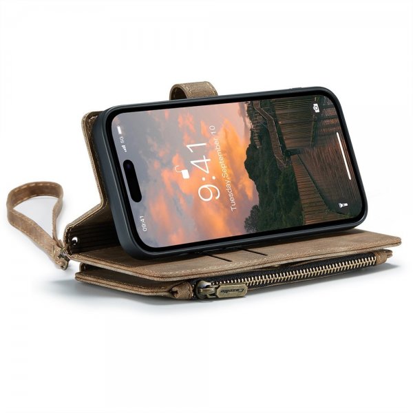 CaseMe iPhone 15 Pro -suojakuori C30 Series Ruskea