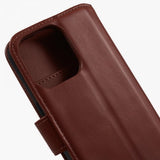 Nordic Covers iPhone 15 Pro Kotelo Essential Leather Maple Brown