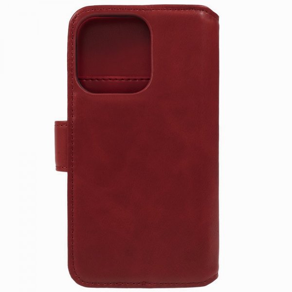 Nordic Covers iPhone 15 Pro -suojakuori Essential Leather Poppy Red