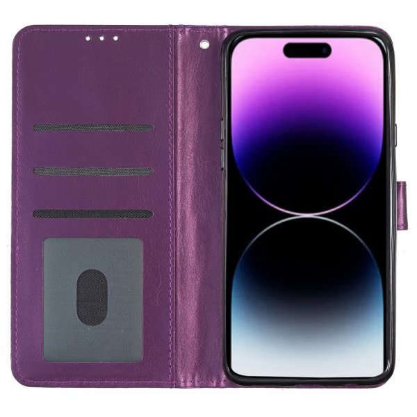 iPhone 15 Pro Kotelo Glitter Liila