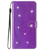 iPhone 15 Pro Kotelo Glitter Liila