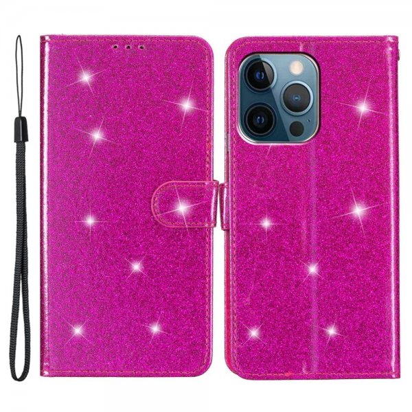 iPhone 15 Pro Kotelo Kimalteleva Magenta