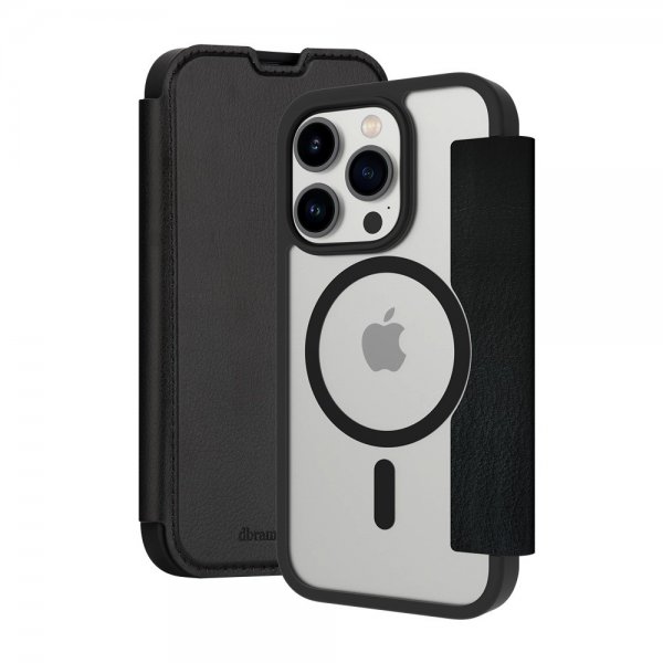 dbramante1928 iPhone 15 Pro -suojakuori Helsinki MagSafe Kirkas/Musta