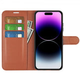 iPhone 15 Pro Litsi Ruskea Kotelo