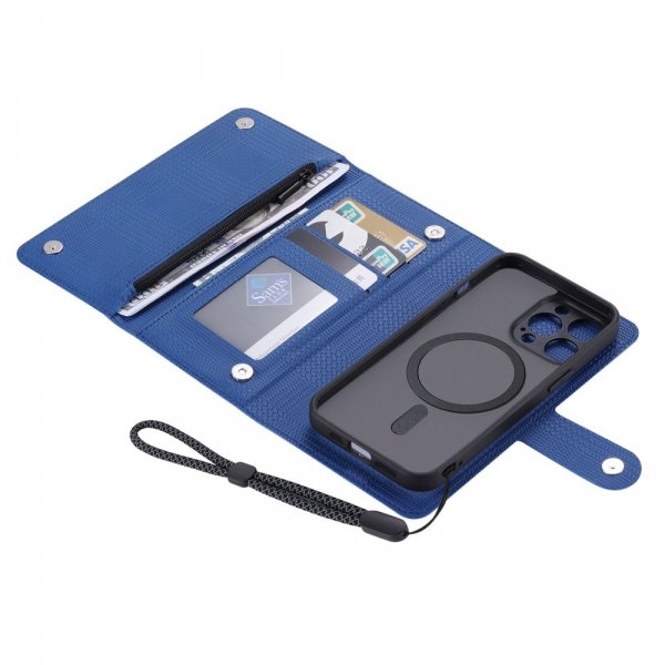 VILI iPhone 15 Pro Kuori irrotettavalla kannella GHB Series MagSafe Sininen
