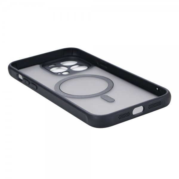 VILI iPhone 15 Pro -kotelo irrotettavalla kuorella GHB Series MagSafe, musta