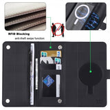 VILI iPhone 15 Pro -kotelo irrotettavalla kuorella GHB Series MagSafe, musta