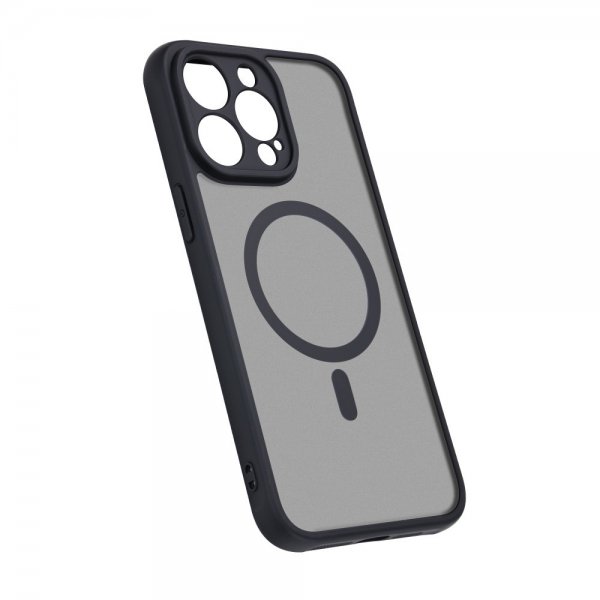 VILI iPhone 15 Pro -kotelo irrotettavalla kuorella GHB Series MagSafe, musta