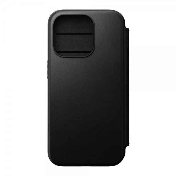 Nomad iPhone 15 Pro -kotelo Modern Leather Folio, musta