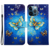 iPhone 15 Pro Kotelo Kuosi Kultainen Perhonen