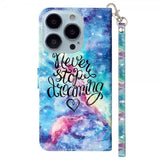 iPhone 15 Pro Kotelo Kuosi Never Stop Dreaming