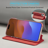 Lc.Imeeke iPhone 15 Pro -kuori, retro punainen