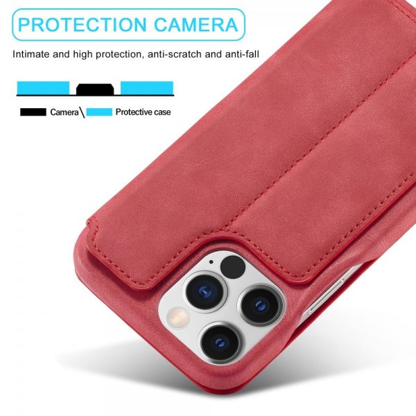 Lc.Imeeke iPhone 15 Pro -kuori, retro punainen